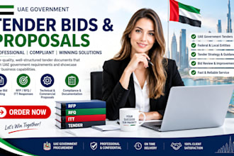 write professional uae government tender bids and proposals