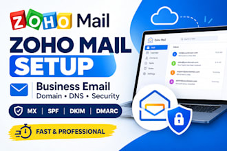 setup and cofigure zoho mail business email for your domai