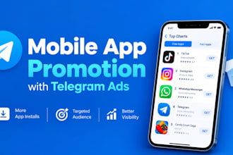 mobile app promotion set up highly profitable telegrams ads for app install