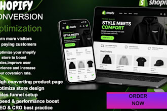 do a shopify audit or conversion rate optimization