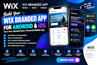 build wix branded app for ios and android