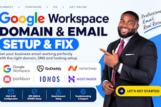 fix google workspace domain godaddy namecheap porkbun ionos hosting hostinger