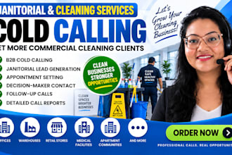janitorial cold calling, cold calling, janitorial cleaning services, cold caller