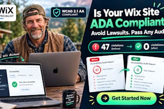 fix wix wcag errors and make ada compliant