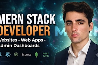build mern stack website and web application