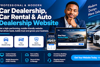design car dealership website car rental website auto dealership website