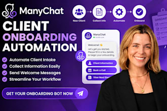 set up manychat client onboarding automation