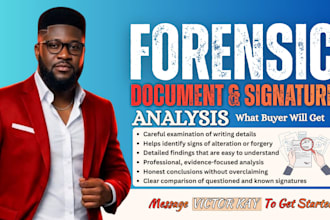 do forensic document examination, signature verification, handwriting analysis