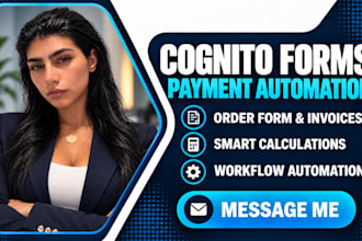 build cognito forms payment order calculations invoice and workflow automation