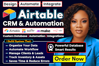 build airtable crm database airtable automation, dashboard softr n8n integration