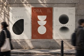 design a modern minimalist poster or flyer