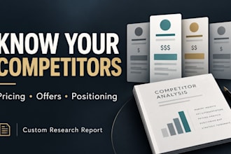 analyze your competitors, pricing, and market positioning