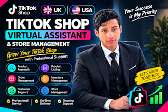 be your tiktok shop UK and USA virtual assistant