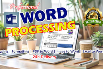 provide professional word processing and document formatting services