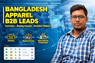 generate verified b2b sales leads for the bangladesh apparel market