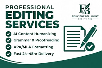 humanize ai content and proofread your essay, thesis or report