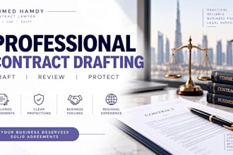 draft and review legal agreements uae, ksa, egyp