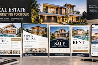 design professional real estate marketing materials