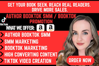 viral tiktok booktok promotion amazon book sales author booktok smm booktok