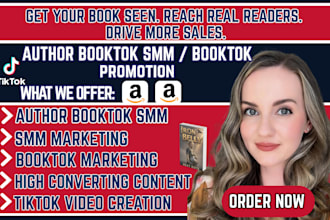 viral tiktok booktok promotion amazon book sales author booktok smm booktok