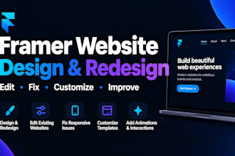 design redesign framer website edit framer website template fix framer website