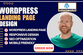 design a wordpress elementor landing page for lead generation