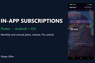 integrate in app subscriptions in your flutter app for android and ios