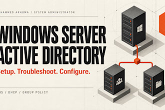 set up and troubleshoot windows server and active directory