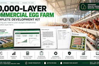 we create professional commercial poultry farm development packages for farmers