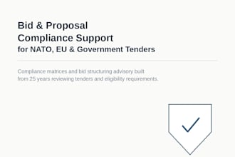 review your government or defense tender for compliance
