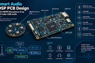 design smart audio dsp pcb with mems microphone array i2s codec usb audio