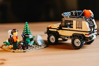 custom 3d lego moc car, lego set, ship with manual instruction in bricklink