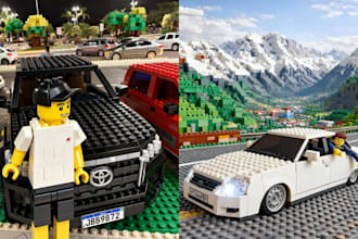 make 3d lego image lego render lego minifigure 3d lego model render design