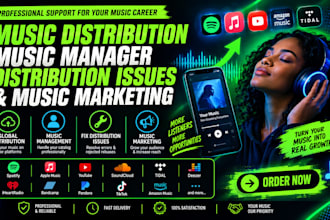 music distribution, music manager, distribution issues, and music marketing