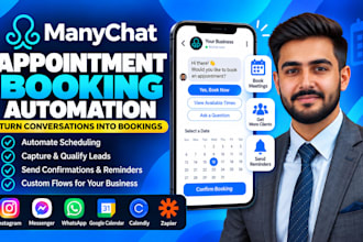 set up manychat appointment booking automation