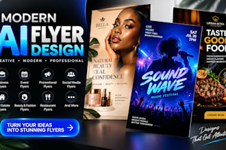 modern ai flyer design