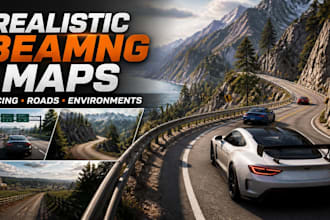 build realistic beamng racing maps and driving environments