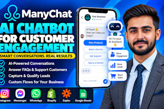 build a manychat ai chatbot for customer engagement