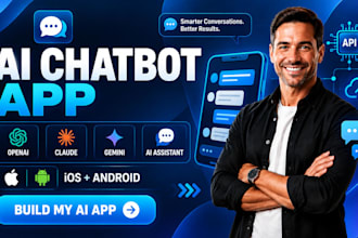 develop ai chatbot, mobile app, ai assistant app for ios android with openai