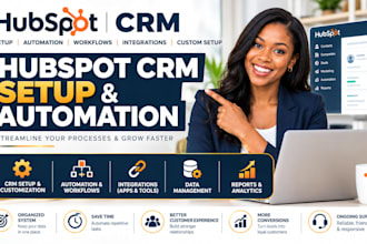 hubspot CRM setup, hubspot automation, workflows, integrations, CRM custom setup