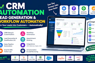 automate your CRM, lead generation, workflow automation