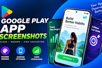 design professional google play screenshots for android apps