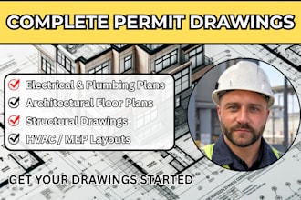 design complete architectural structural and mep permit drawings