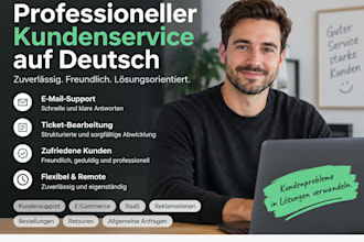 provide german customer support via email, live chat and tickets