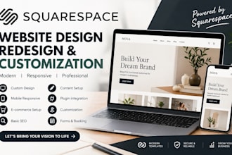 build squarespace store design, redesign squarespace website