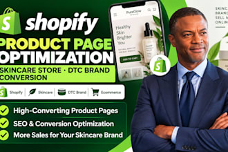 shopify product page optimization skincare store dtc brand conversion