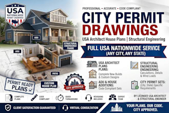 city permit drawings as usa architect house plan blueprints structural engineer