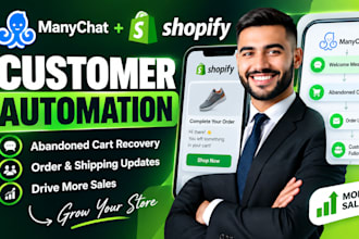 set up manychat shopify customer automation