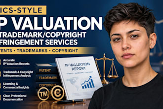 rics IP valuation reports and trademark copyright infringement legal services