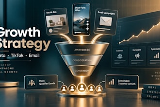 create a meta tiktok ads and email growth strategy